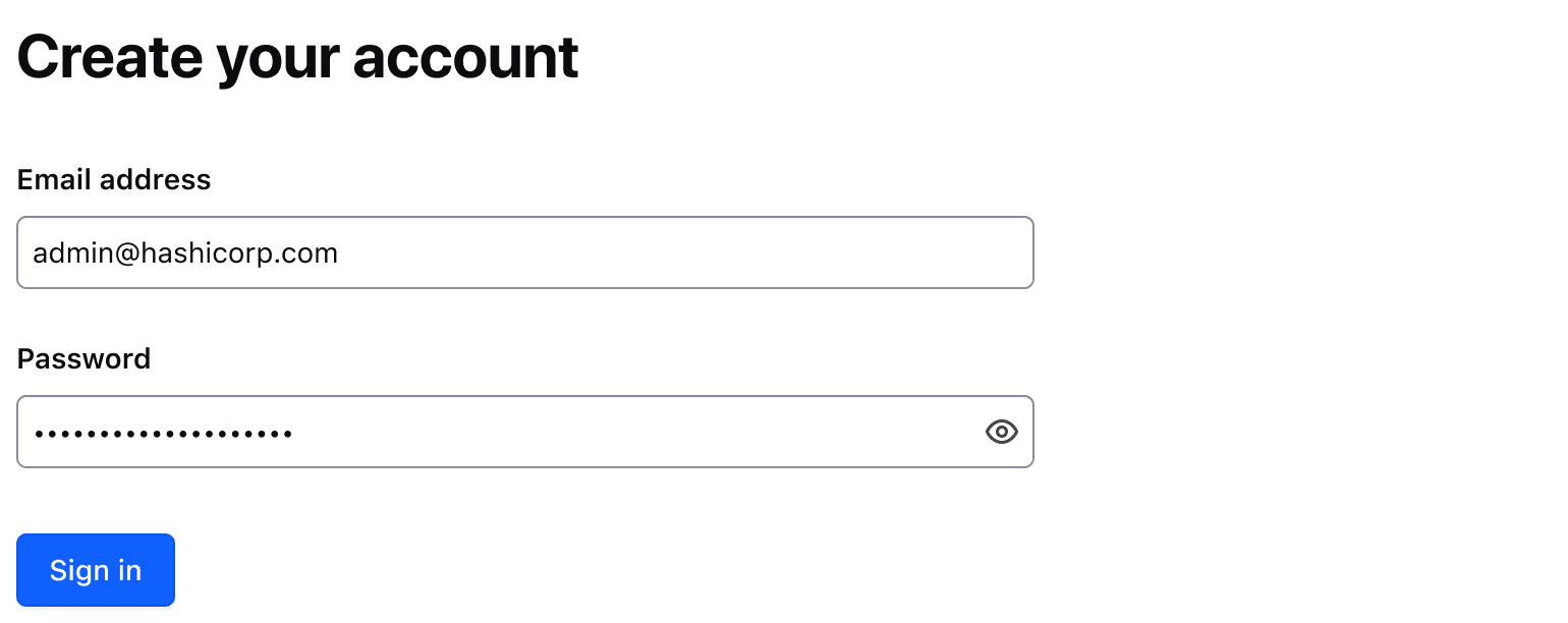 Form with a masked input